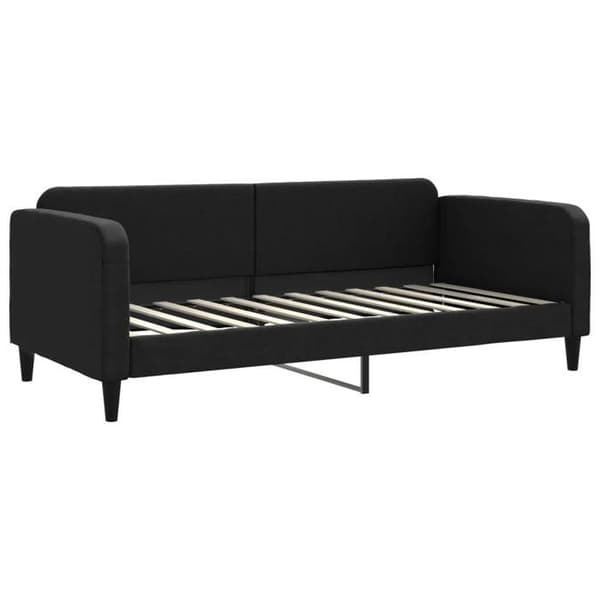 Maison Exclusive - Sengebund uden madras sort 90x200 cm stof