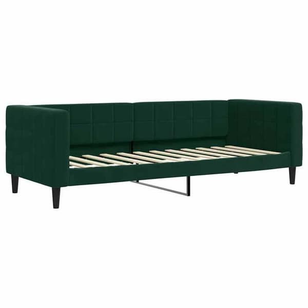 Maison Exclusive - Sängsoffa utan madrass mörkgrön 80x200 cm sammet Mörkgrön