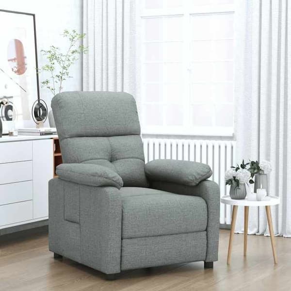 Maison Exclusive - Tummanharmaa kangas nojatuoli Mörkgrå