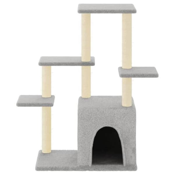 Maison Exclusive - Kattekradse med sisal i lys grå 97,5 cm ljusgrått