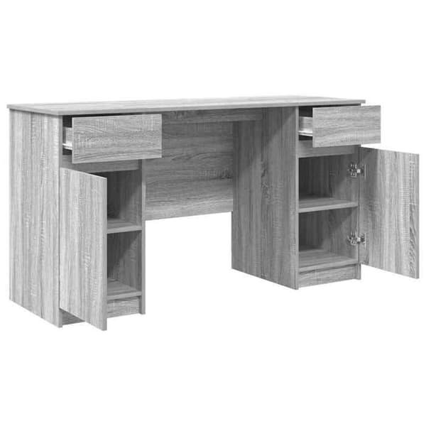 Maison Exclusive - Bureau Sonoma grå Ingeniørtræ 140 x 49 x 76 cm Sonoma grå