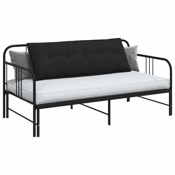 Maison Exclusive - Sort Rygpude 140 x 50 cm Mikrofiberstof