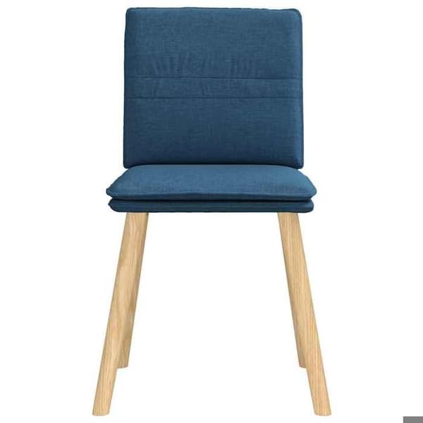 Maison Exclusive - Spisestole sæt af 6 blå stof