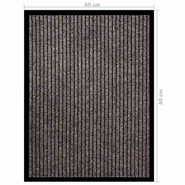 Maison Exclusive - Randig dörrmatta Beige 60x80 cm