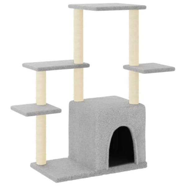 Maison Exclusive - Kattekradse med sisal i lys grå 97,5 cm ljusgrått
