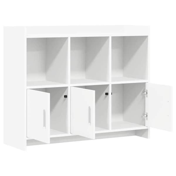 Maison Exclusive - Buffé Vit 98,5 x 33 x 80 cm Ingenjörsträ