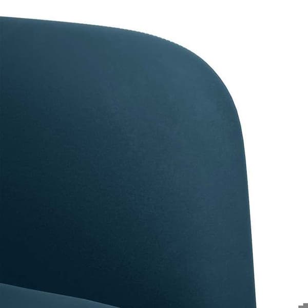 Maison Exclusive - Sofa stol med armlæn i blå velour 54 cm