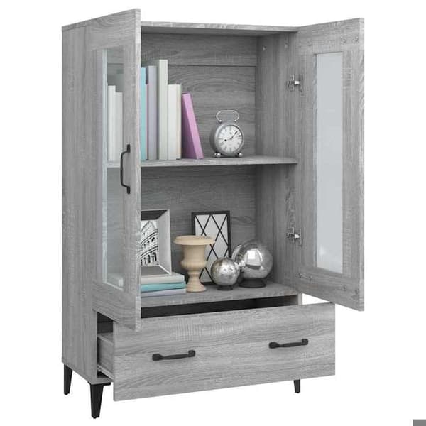 Maison Exclusive - Buffé Sonoma grå 70x31x115 cm Ingenjörsträ