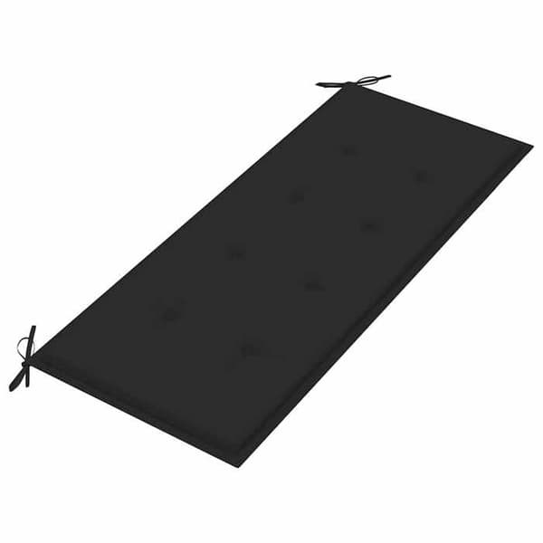 Maison Exclusive - Bænk til haven med pude 120 cm Bambus