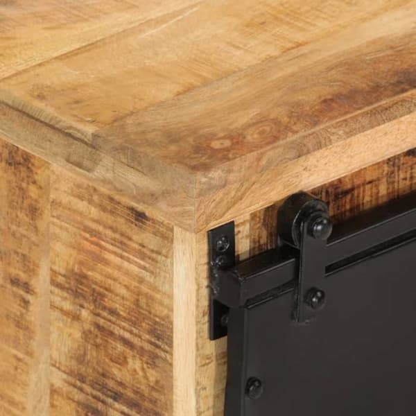 Maison Exclusive - Buffet 80x30x55 cm massiv rå mango træ
