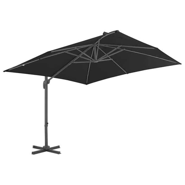 Maison Exclusive - Parasol til haven med udhæng og aluminiumsstang