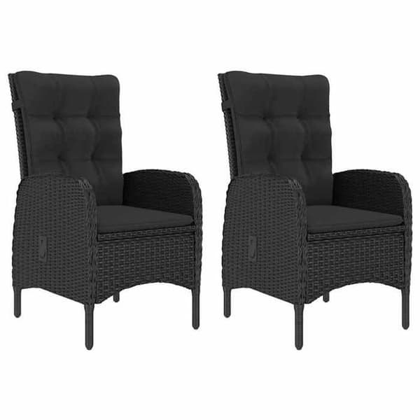 Maison Exclusive - Have spisebordssæt 3 dele Sort
