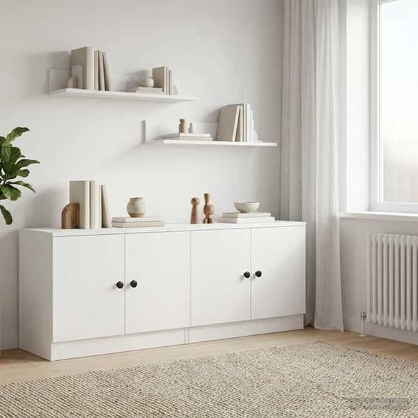 Maison Exclusive - Opbevaringsskab til mezzanineseng 2 dele Hvid