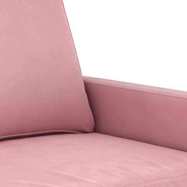 Maison Exclusive - Set med 2 soffor med kuddar i rosa sammet