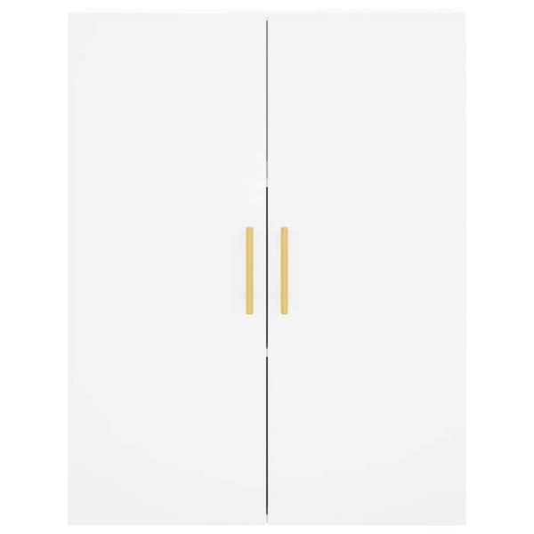 Maison Exclusive - Buffé hög Vit 69,5x34x180 cm Ingenjörsträ Vit