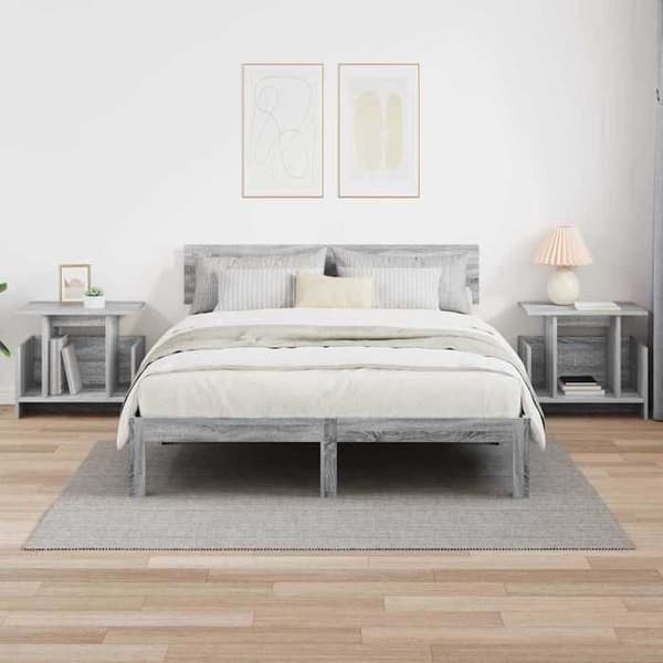 Maison Exclusive - TV-møbel 2 stk Grå Sonoma Ingeniørtræ Gris Sonoma