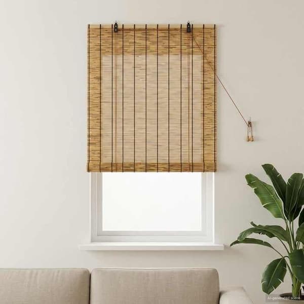 Maison Exclusive - Rullegardin Brun 100 x 160 cm Rør