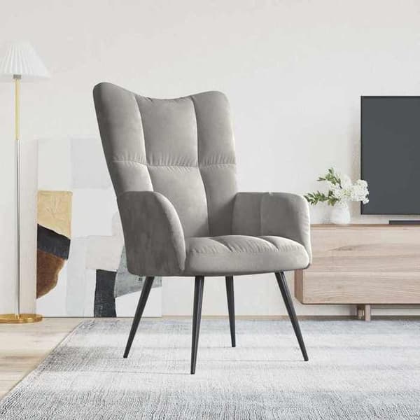 Maison Exclusive - Relax stol Lys grå Velour