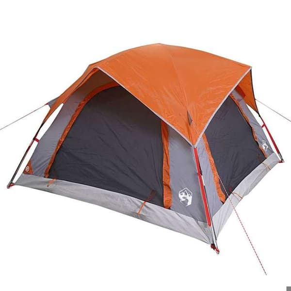 Maison Exclusive - 4 hengen harmaa-oranssi vesitiivis teltta