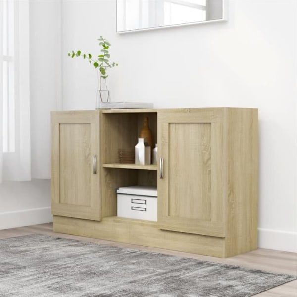 Sideboard Sonoma ek 120x30,5x70 cm Konstruerat trä Brun