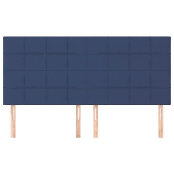 Maison Exclusive - Blå sänggavel 180x5x118/128 cm Tyg Blå