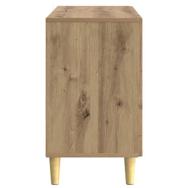 Maison Exclusive - Buffet i håndlavet egetræ 89 x 34,5 x 60 cm Ingeniørtræ