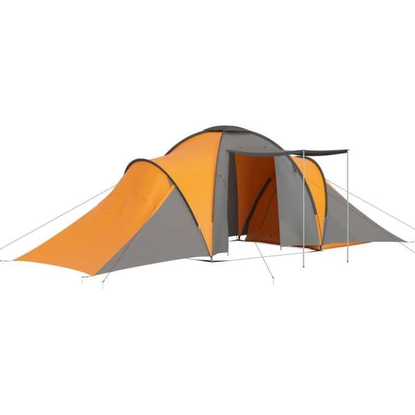 Maison Exclusive - 6 hengen teltta harmaa ja oranssi