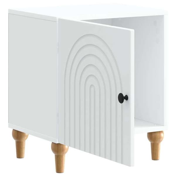 Maison Exclusive - Sängbord Vit 43 x 34,5 x 50 cm Ingenjörsträ