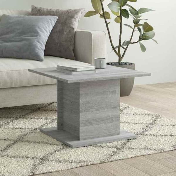 Bord - EKSKLUSIV HUS - Sonoma grå - 55,5x55,5x40 cm - Spånplader - Firkantet Sonoma grå