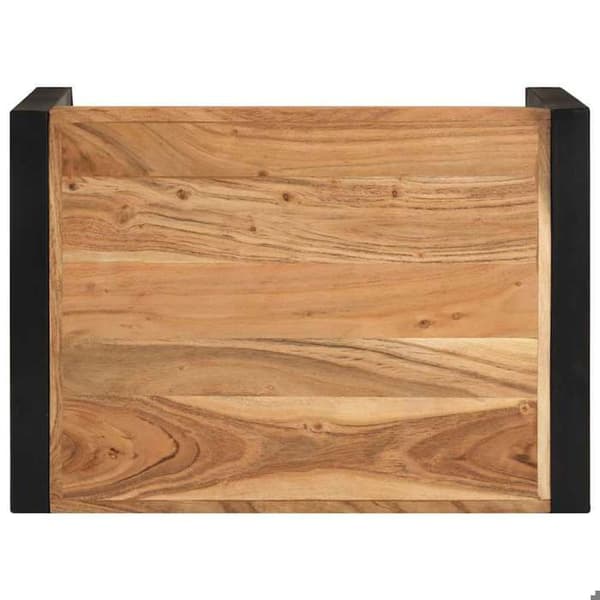 Maison Exclusive - 3-delars sidobord i massivt trä