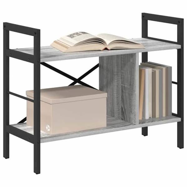 Maison Exclusive - Sonoma hylde grå 75 x 30 x 58,5 cm Ingeniørtræ