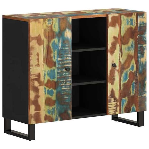 Maison Exclusive - Buffet med 2 døre 90x33x75 cm genbrugstræ