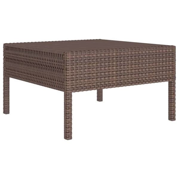 Maison Exclusive - Trädgårdsmöbler 2 delar med kuddar Flätad resin Brun