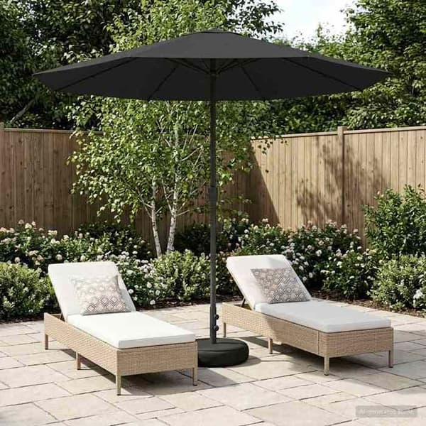 Maison Exclusive - Haveparasol med base 230 x 230 cm Polyester