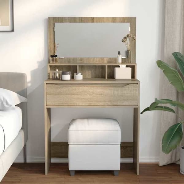 Maison Exclusive - Sminkbord för sovrum Ek Sonoma