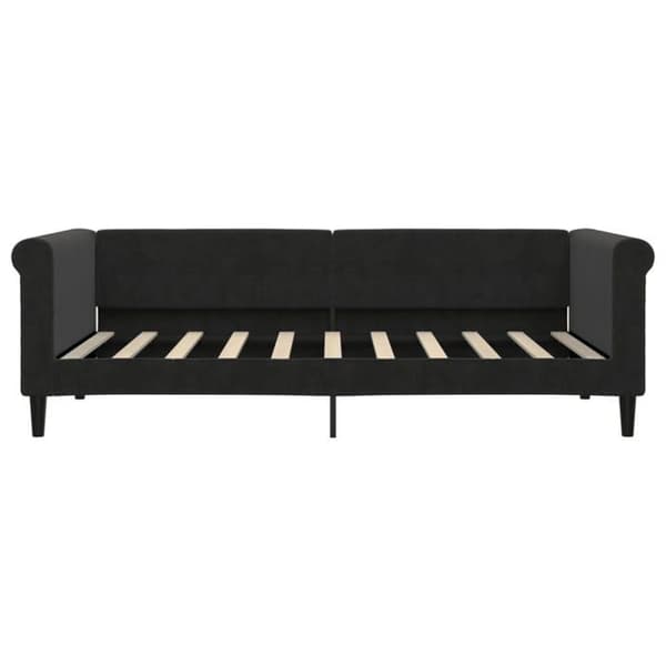 Maison Exclusive - Dagbädd med svart madrass 90x190 cm sammet