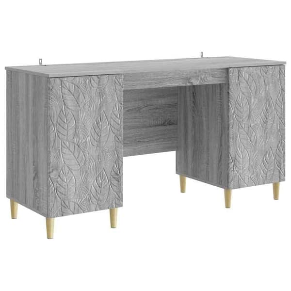 Maison Exclusive - Bureau Sonoma grå 142,5 x 50 x 75 cm Ingeniørtræ Sonoma grå