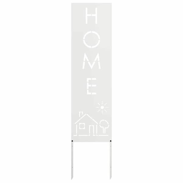 Maison Exclusive - Trädgårdsskyddsskärm Fretwork Vit 32 x 140 cm Vit