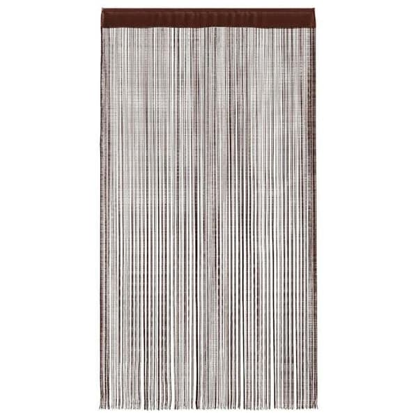 Gardiner i tråd - Eksklusivt hus - 2 dele 140 x 250 cm - Brun - Polyester brun