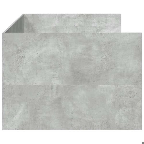 Dagseng - EKSKLUSIV HUS - 75x190 cm - 3 skuffer - Beton grå - Lamelseng betong grå