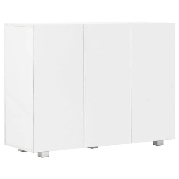 Maison Exclusive - Hvid glans buffet 107x35x80,5 cm Strålande vit
