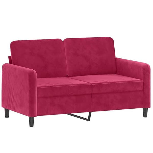 Maison Exclusive - 2-paikkainen sohva Bordeaux-punainen 120 cm Sametti