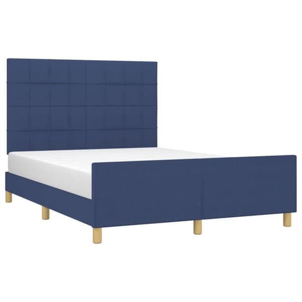 Maison Exclusive - Sengestel uden madras blå 140x200 cm stof