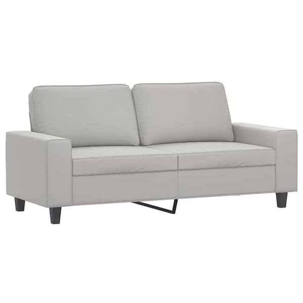 Maison Exclusive - 2-personers sofa i lys grå 140 cm mikrofiberstof