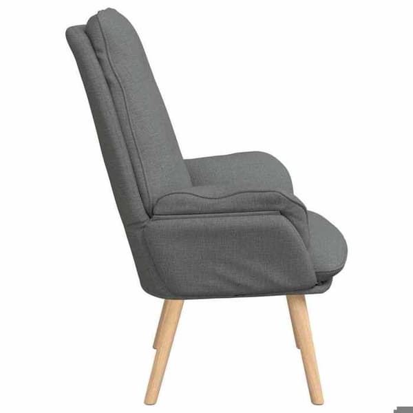 Fåtölj - MAISON EXCLUSIVE - Maison Exclusive - Mörkgrå - Polyester tyg - 69x74x93 cm Mörkgrå