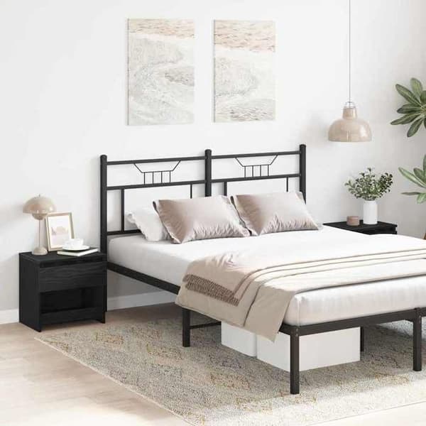 Maison Exclusive - Natbord 2 dele Sort eg 40 x 30 x 39 cm