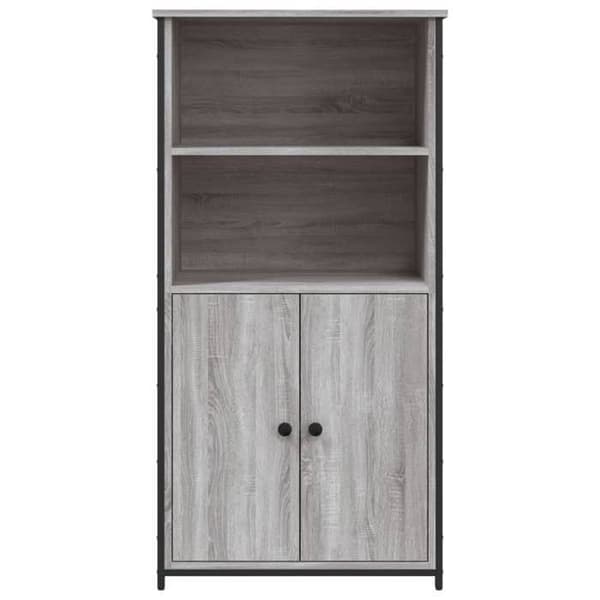 Maison Exclusive - Buffé hög sonoma grå 62x36x121,5 cm ingenjörsträ