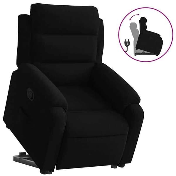 Maison Exclusive - Svart Velour Recliner Svart