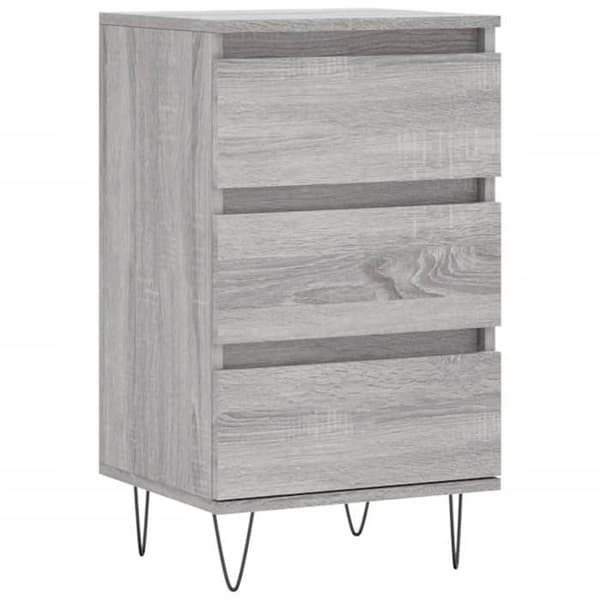 Maison Exclusive - Buffé Sonoma Grå 40x35x70 cm Ingenjörsträ
