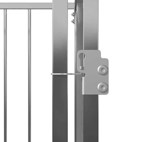 Maison Exclusive - Udendørs hundehus 200 x 400 x 100 cm Silver